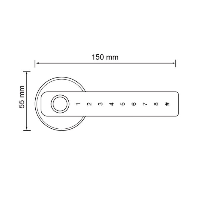 B19 Tuya Bluetooth Smart Deadbolt Lock