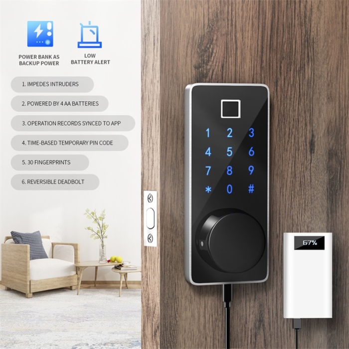 B16 Tuya Bluetooth Smart Door Lock