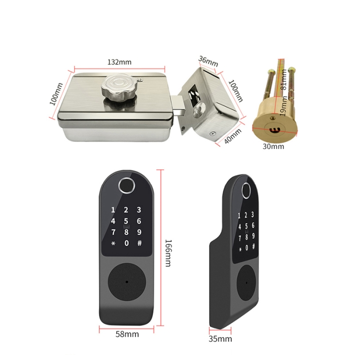 W1 Tuya WiFi Smart Rim Lock