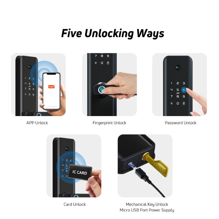WK1 Tuya WiFi Smart Camera Lock